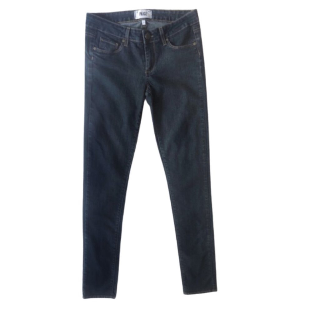 PAIGE Dark Wash PEG Skinny Jeans